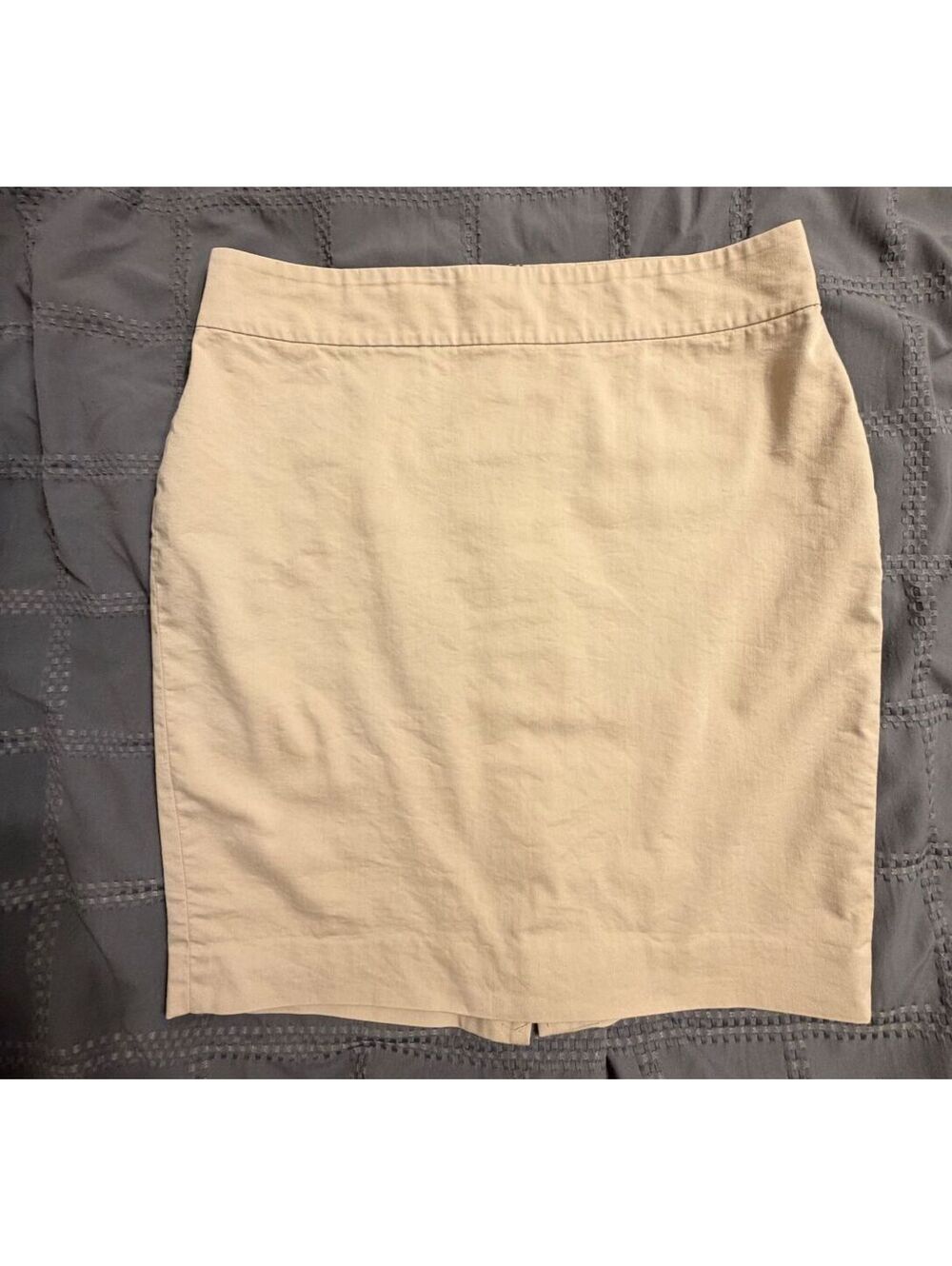 Ann Taylor Petite Beige Cotton Blend Skirt Size 12P